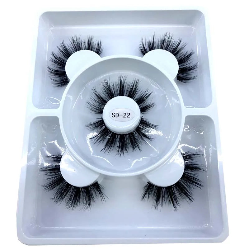 3 Paires Cils Minks 3D – Longs & Naturels