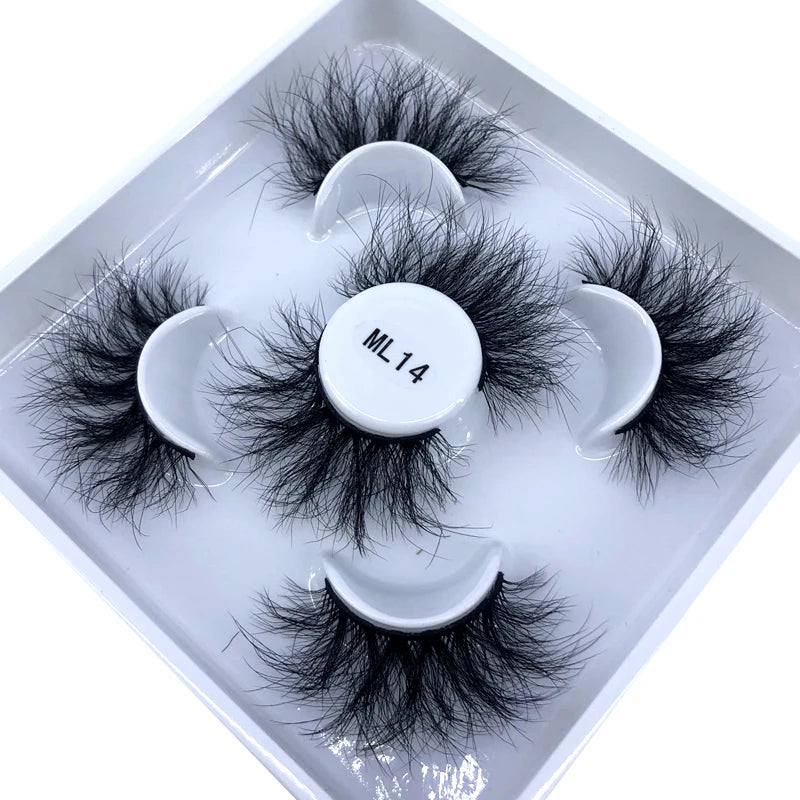 3 Paires Cils Minks 3D – Longs & Naturels