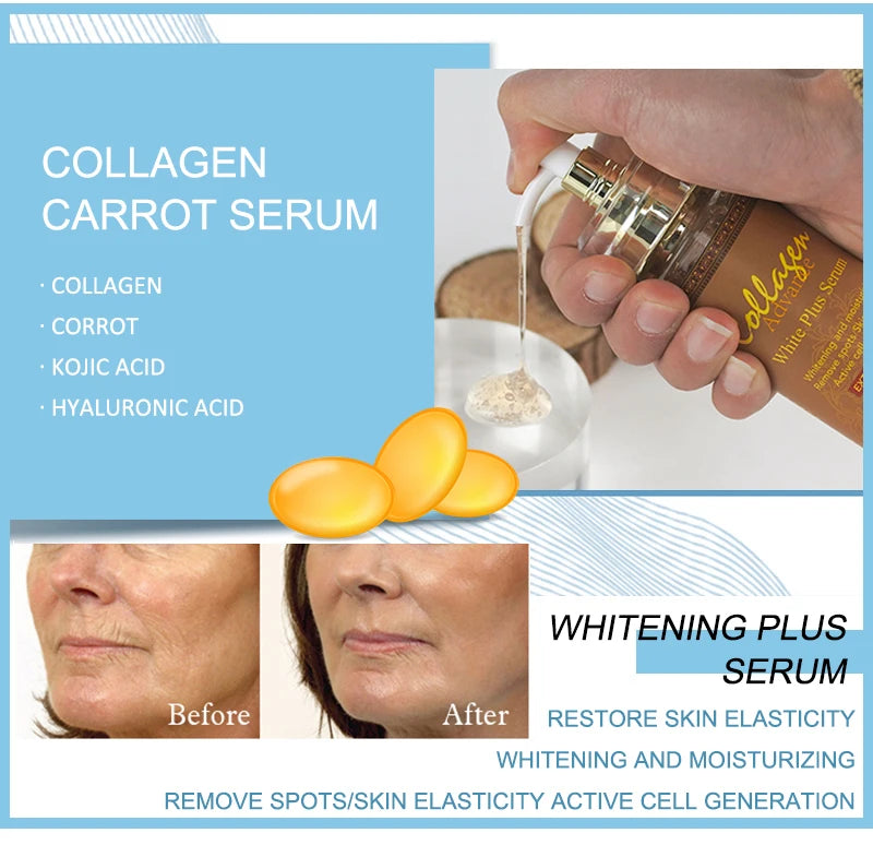 Sérum Hydratant & Éclat – Collagène & Glutathion pour Peau Jeune