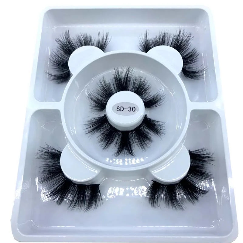 3 Paires Cils Minks 3D – Longs & Naturels