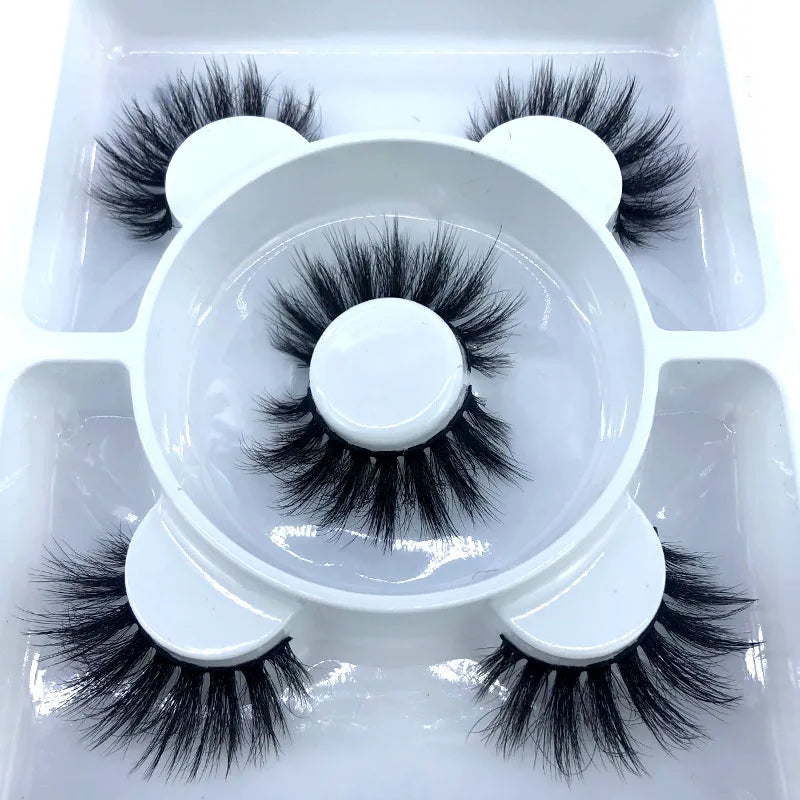 3 Paires Cils Minks 3D – Longs & Naturels