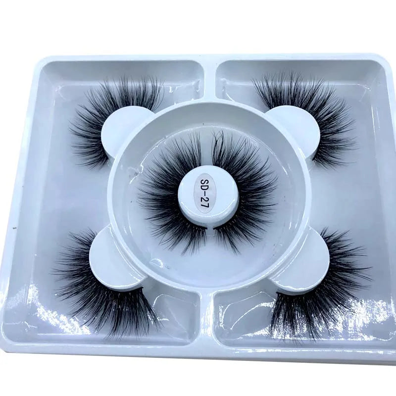 3 Paires Cils Minks 3D – Longs & Naturels