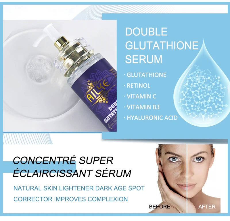 Sérum Hydratant & Éclat – Collagène & Glutathion pour Peau Jeune