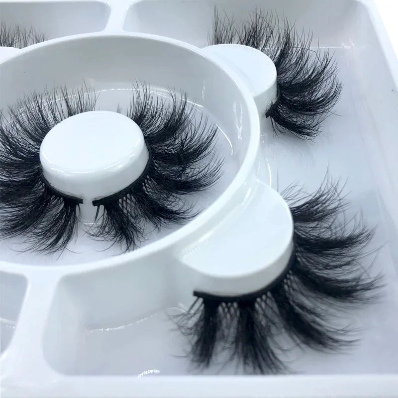 3 Paires Cils Minks 3D – Longs & Naturels