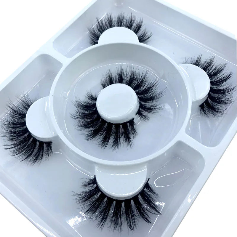 3 Paires Cils Minks 3D – Longs & Naturels
