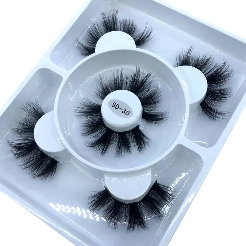 3 Paires Cils Minks 3D – Longs & Naturels