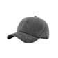 Casquette de baseball à visière incurvée et déchirée