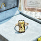 Ensemble de bijoux en or violet, bague et collier en pierre du Soudan