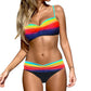 Maillot de bain 2 pièces taille haute