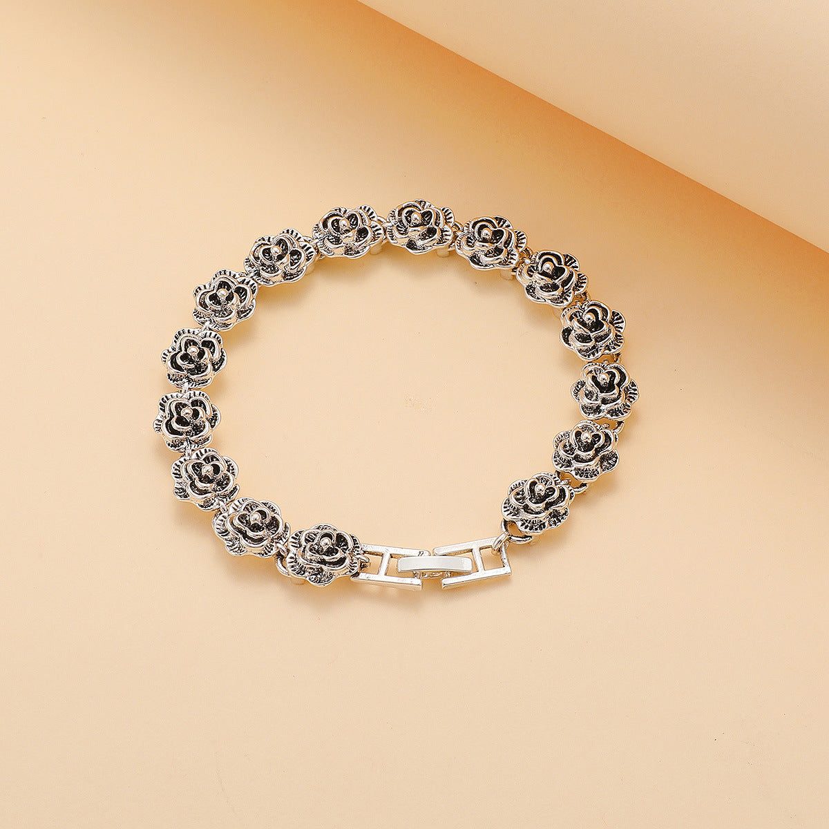 Bracelet de mode européenne et américaine retro camellia rose