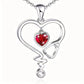 Collier exquis en forme de cœur pour femme