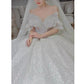 Robe de mariée tube française, robe de mariée principale à grande queue pour la mère