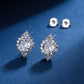 Boucles d'oreilles à pendentif en zircon (trois pièces). Accessoires de beauté pour femmes