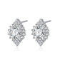 Boucles d'oreilles à pendentif en zircon (trois pièces). Accessoires de beauté pour femmes