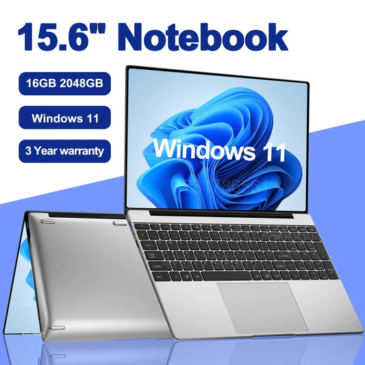 NOUVEAU 15.6 » Ultra Slim Laptop 16GB RAM 2TB SSD Intel N3700 Notebook Gamer 1920*1080