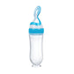 Biberon Bébé Silicone avec Cuillère - Biberon à Pousse