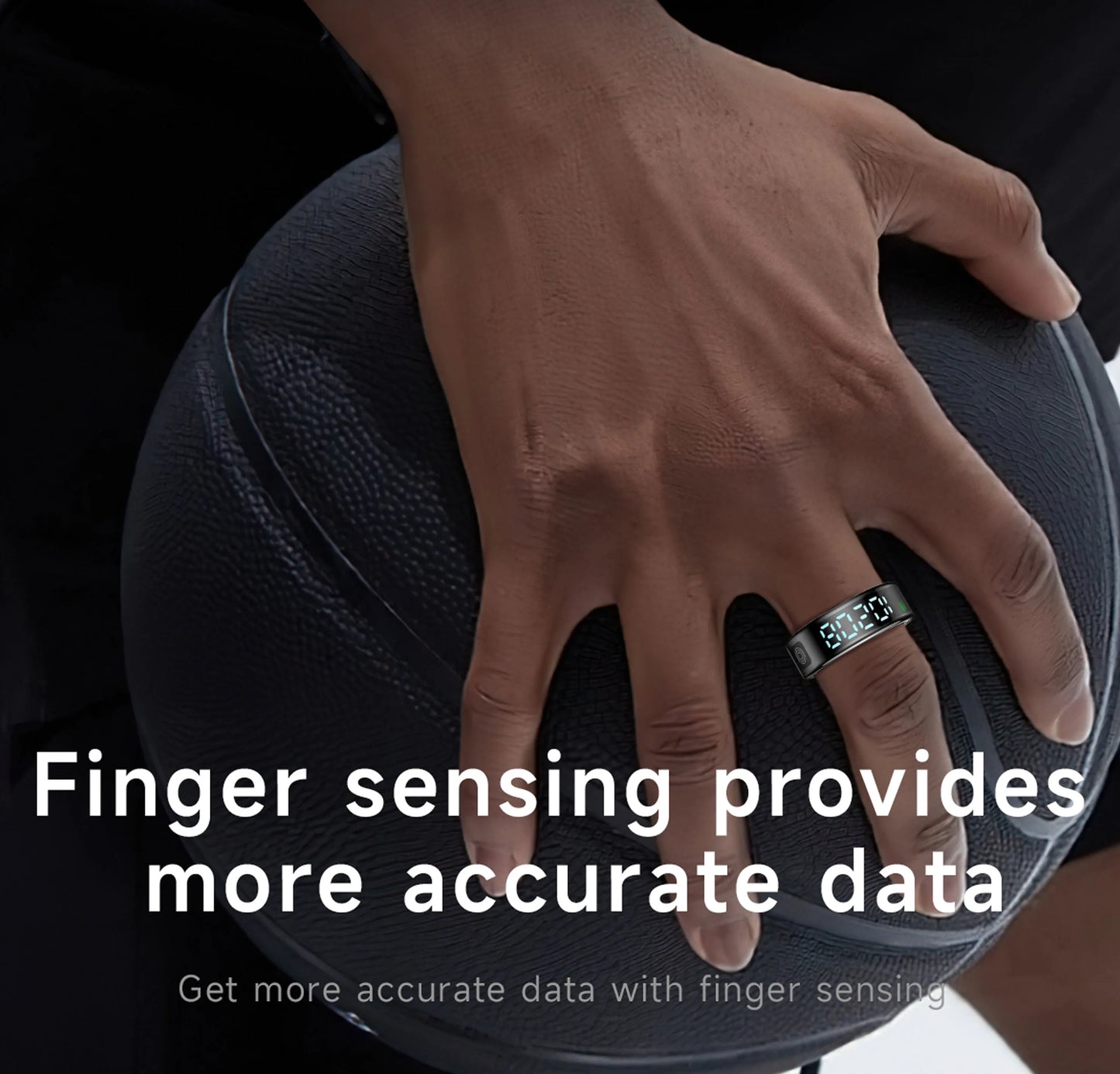 SR08 Smart Ring - LED, Bluetooth 5.1, étanchéité 5ATM