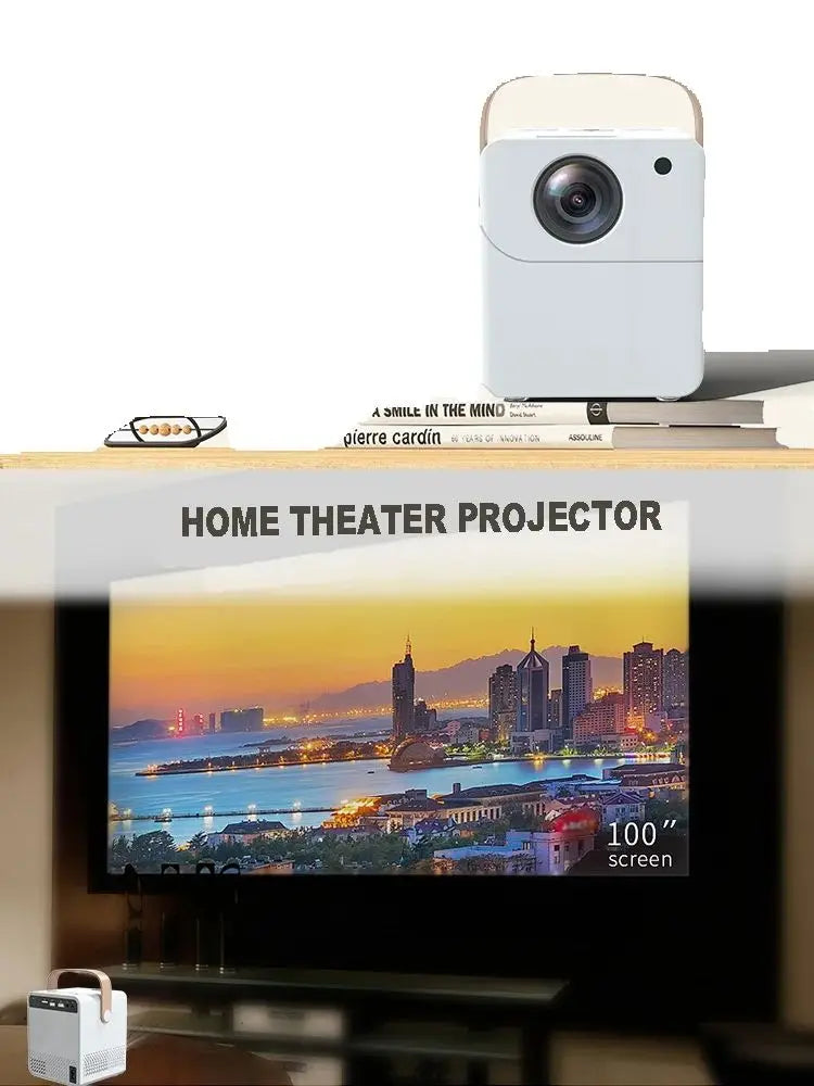 Projecteur portable 4K, Android, Wi-Fi, Bluetooth, cinéma extérieur