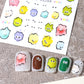 Autocollant réaliste de Nail Art Jelly Bean Little Monster Eyes