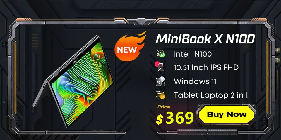 CHUWI FreeBook Tablet Laptop 2 in 1 Intel i3