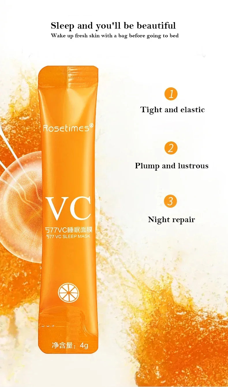 Masques Nuit Vitamine C 30pcs – Hydratation & Raffermissement