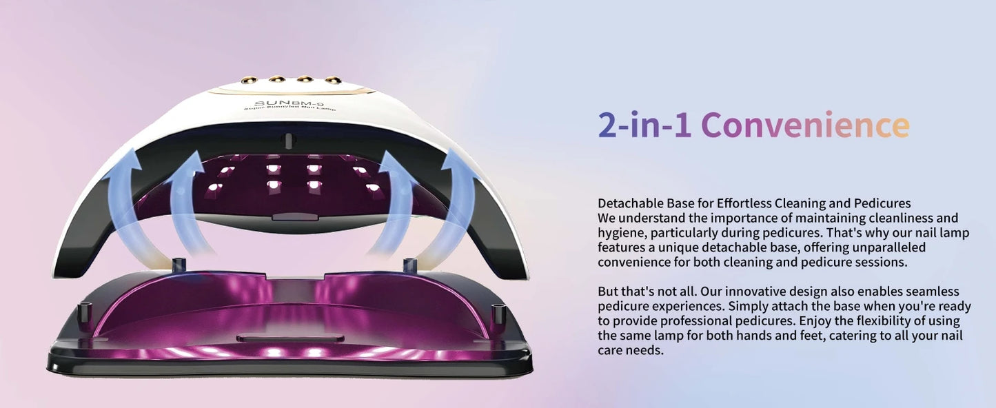 Lampe Max UV 66 LEDs pour sèche-ongles Manucure Lampe de séchage d'ongles 66 LEDs