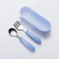 Set Vaisselle Bébé – Cuillère & Fourchette en Acier Inox, Pratique