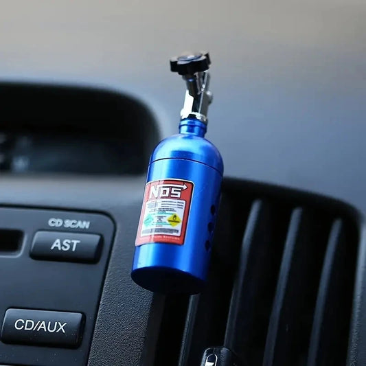 Diffuseur Air Bleu Aluminium – Parfum Rechargeable pour Voiture