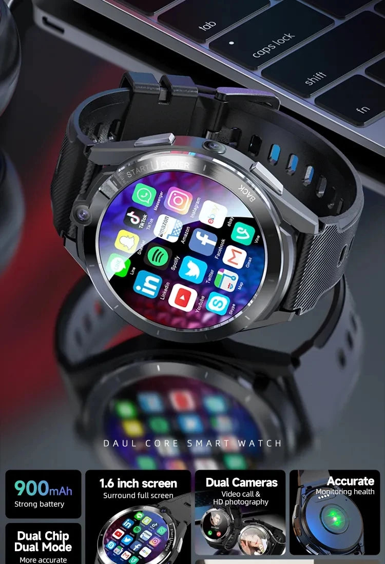 montres intelligentes avec grande mémoire Wifi Gps Cameras