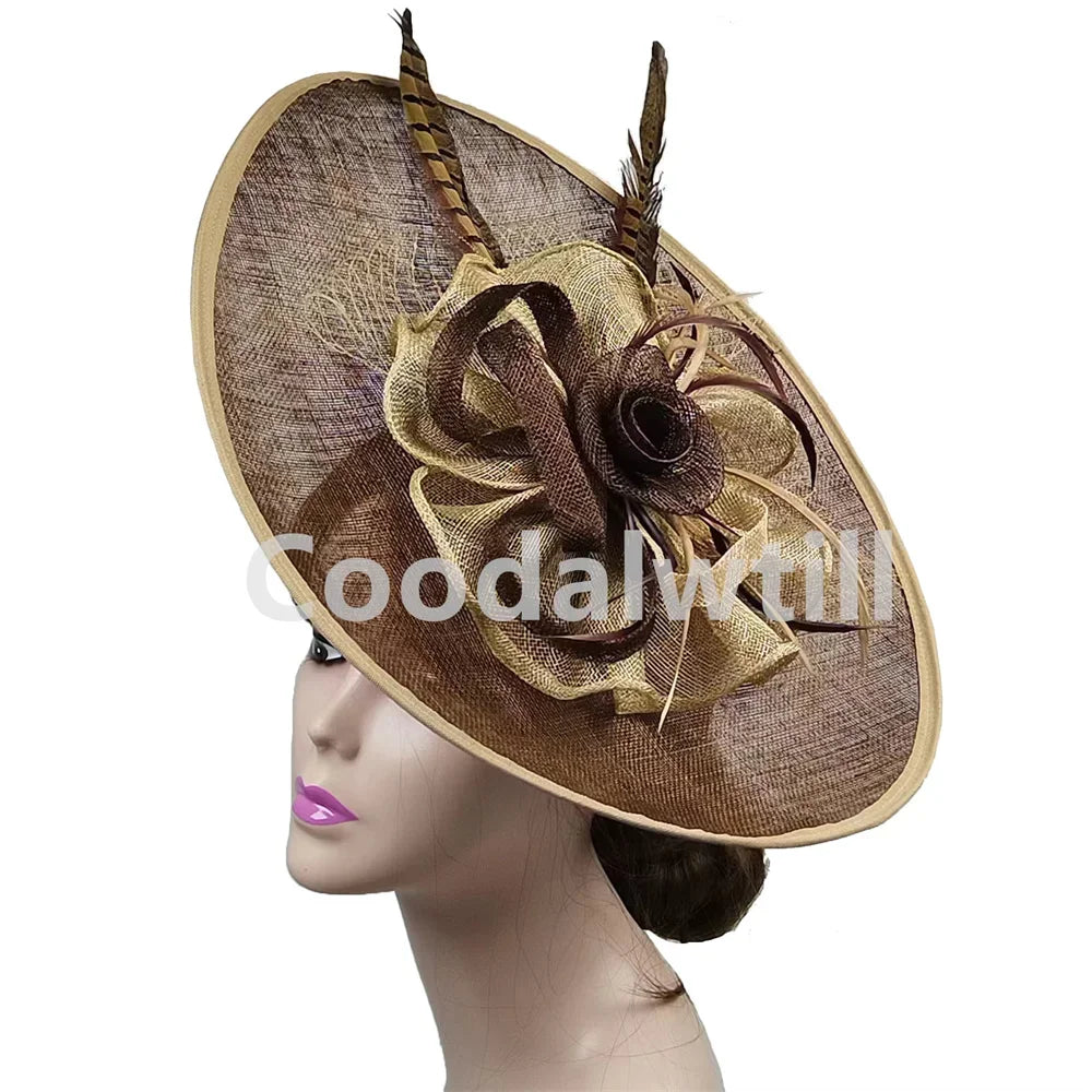 Grand Chapeau Fascinator Derby – Élégance & Raffinement