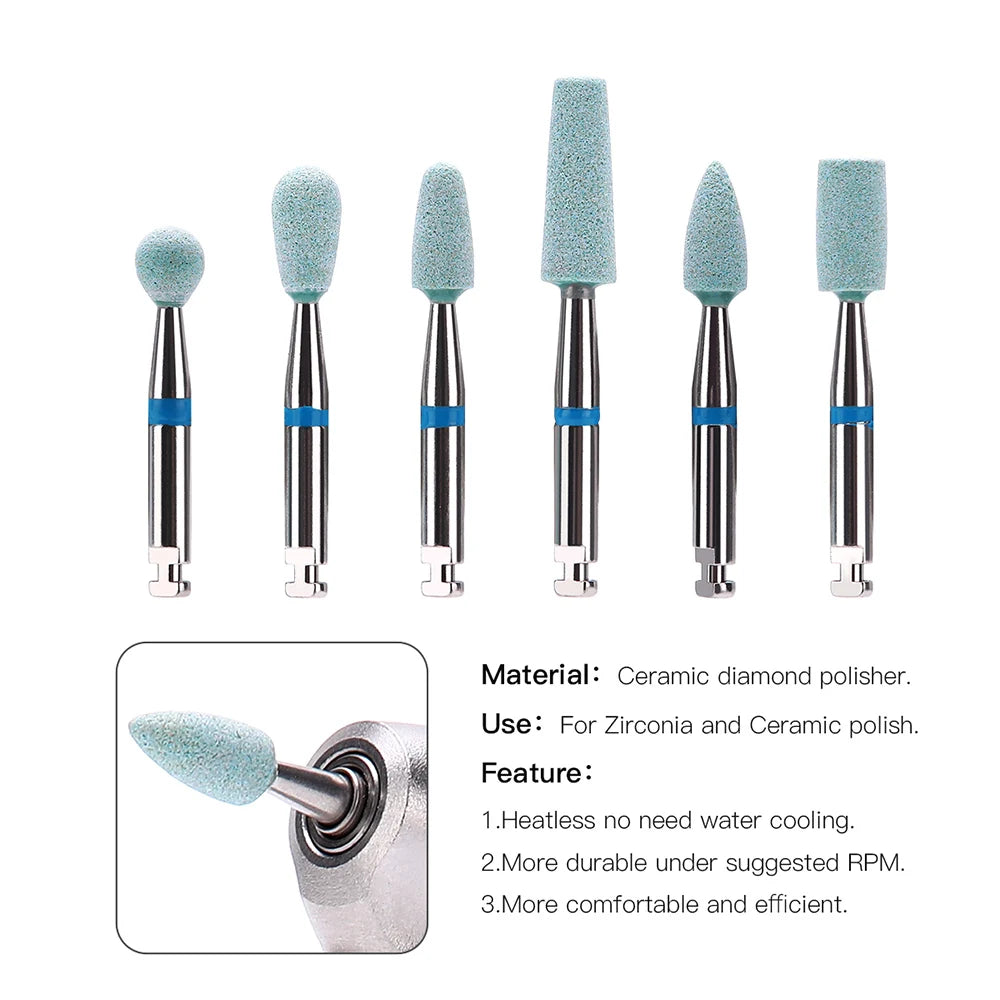 Meule Dentaire Céramique 1pcs – Polissage Zirconia & Porcelaine