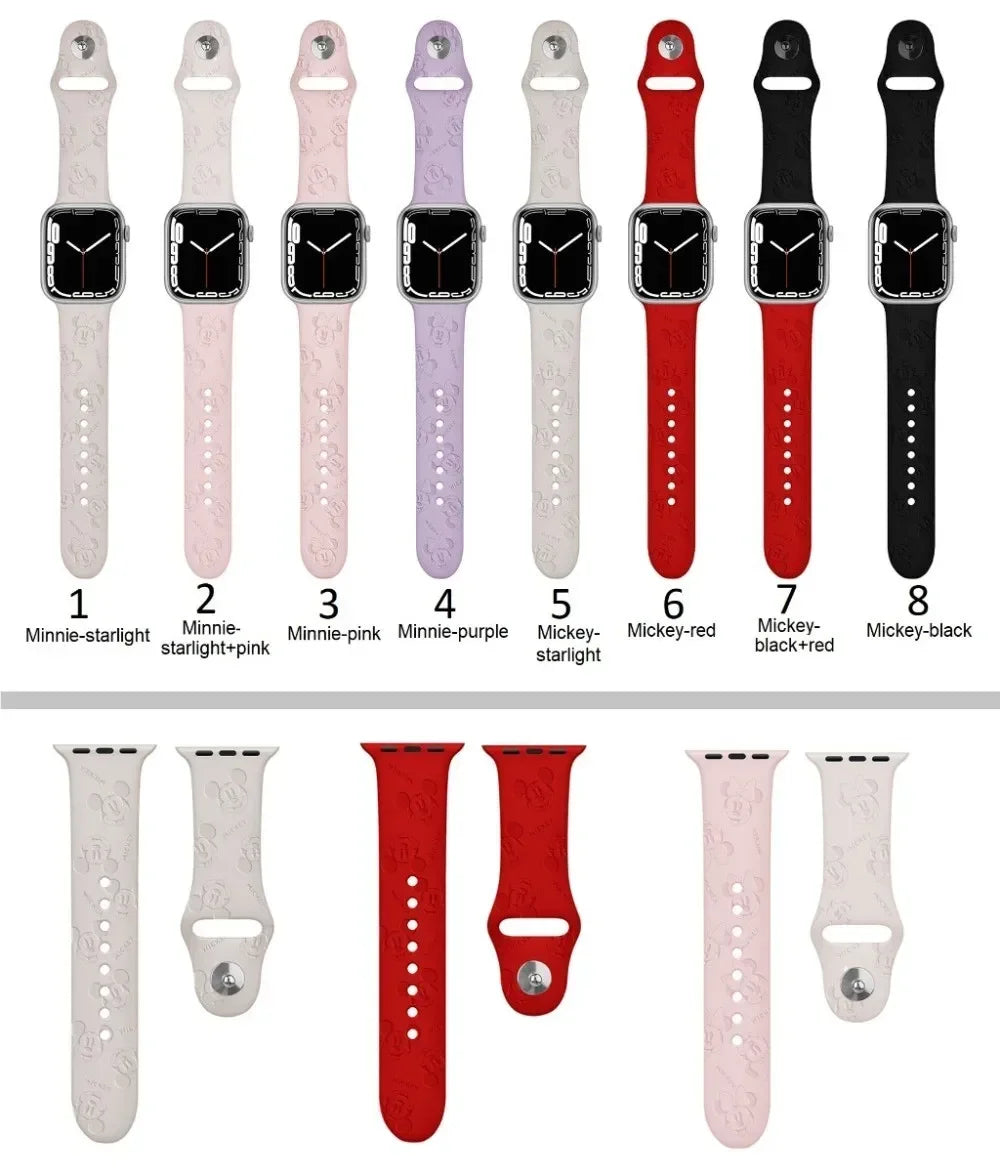 Etui gratuit et bracelet en silicone gravé compatible avec la montre