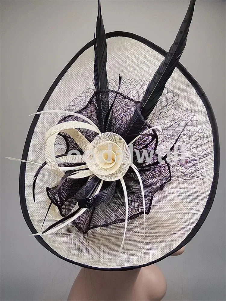 Grand Chapeau Fascinator Derby – Élégance & Raffinement