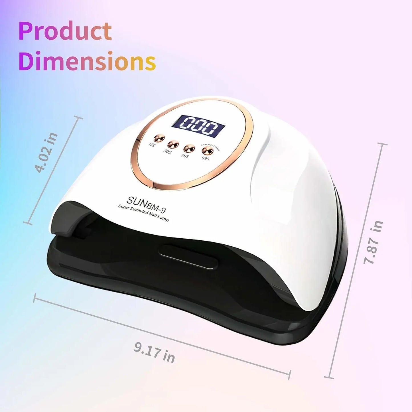 Lampe Max UV 66 LEDs pour sèche-ongles Manucure Lampe de séchage d'ongles 66 LEDs