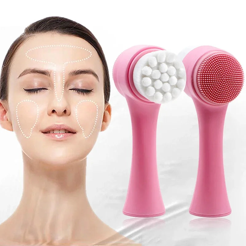 Brosse Visage 3D – Silicone Doux & Massage Nettoyant