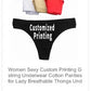 Culotte G-String Femme – Coton, Personnalisable & Design Unique