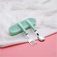 Set Vaisselle Bébé – Cuillère & Fourchette en Acier Inox, Pratique