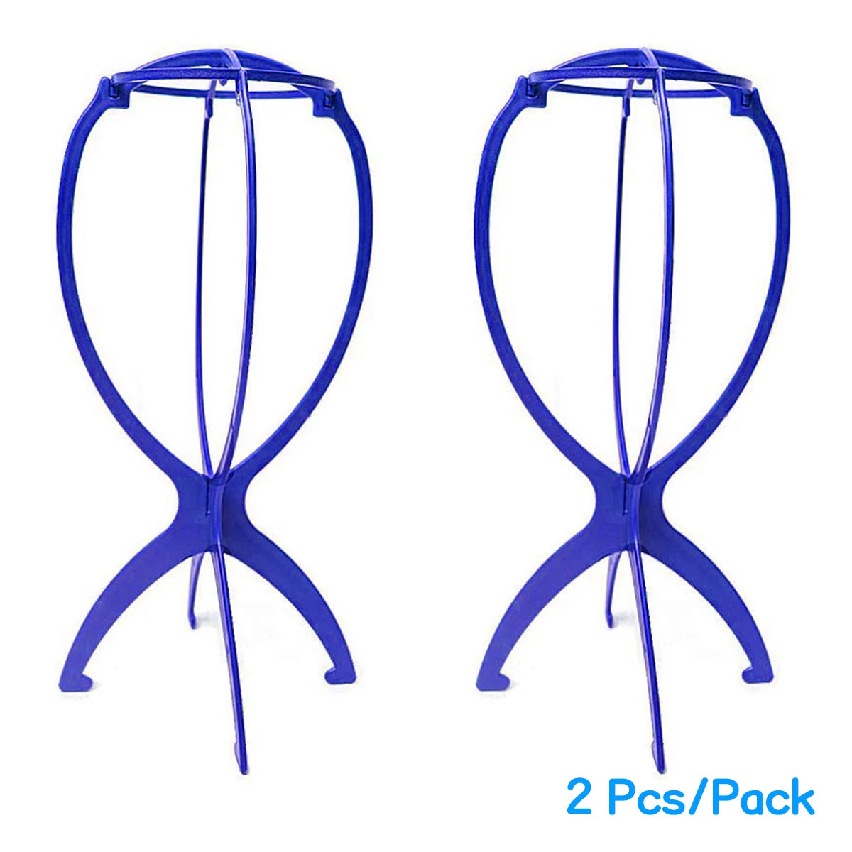 2PCS Support de perruque pliable - 13.8 pouces, support durable pour perruques