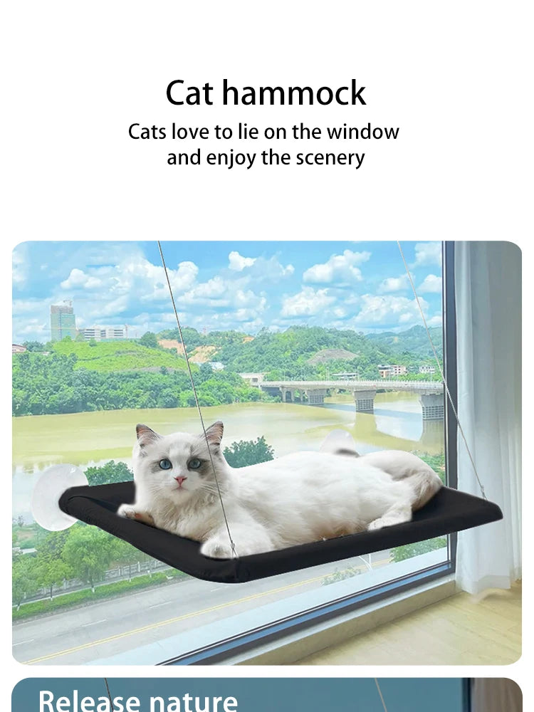 Hamac Fenêtre Chat – Ultra-Doux, Confort & Gain de Place