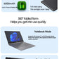 YOGA 14" Mini Laptop Intel N95 32GB RAM 2TB SSD 2-in-1 2.5K Écran Tactile 360°