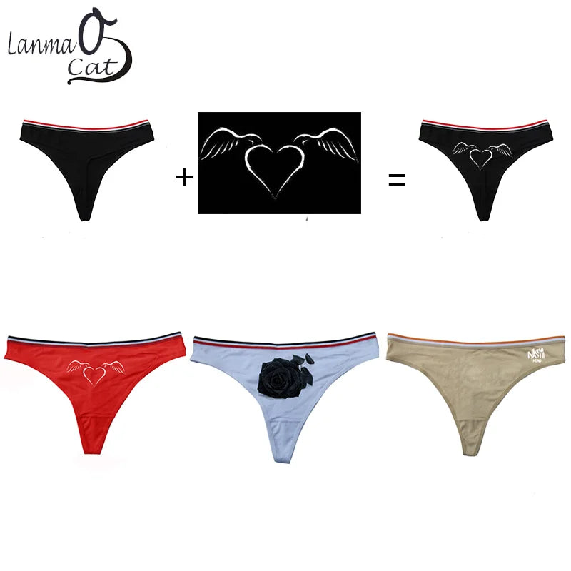 Culotte G-String Femme – Coton, Personnalisable & Design Unique