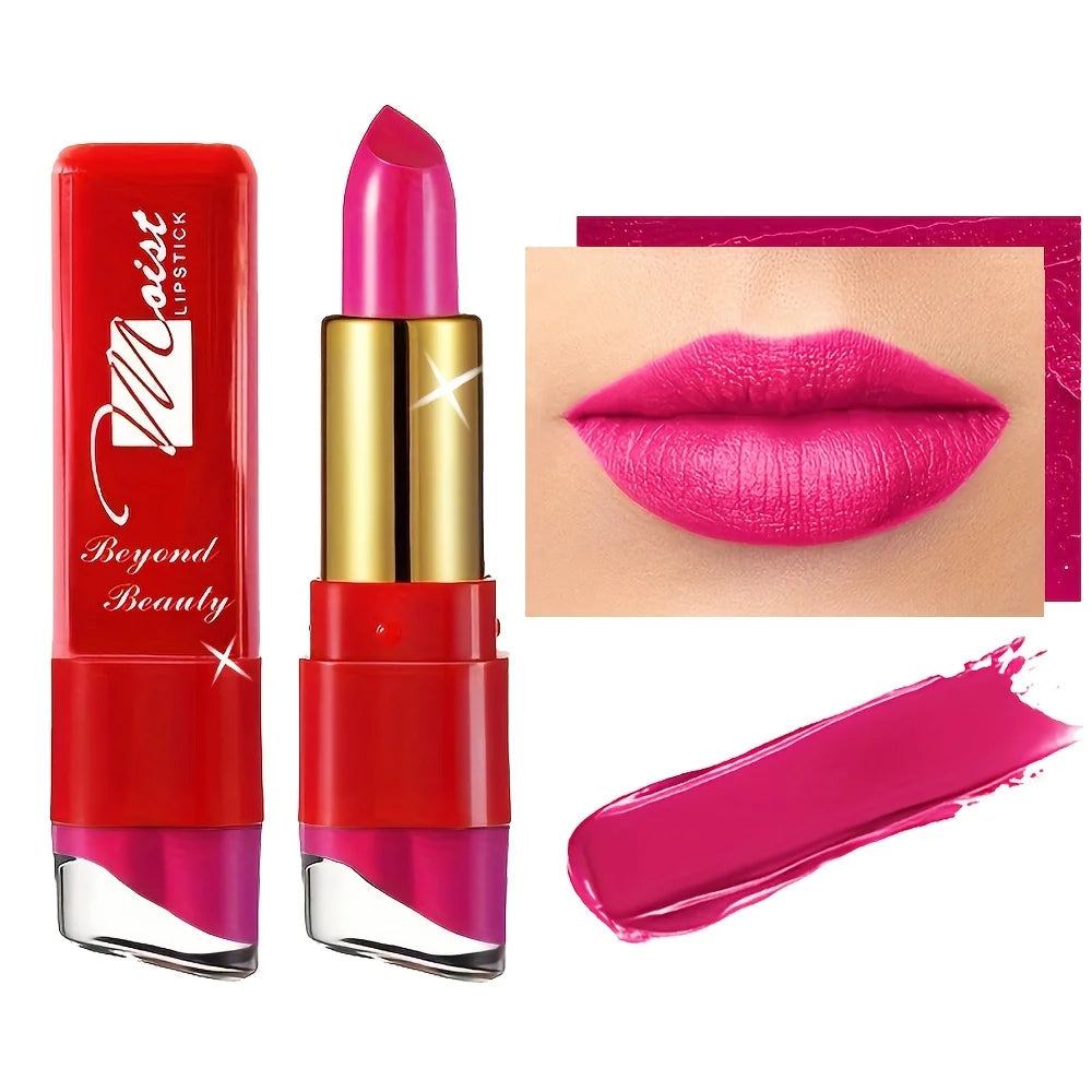 Rouge à Lèvres Crème 12 Couleurs – Hydratant & Longue Tenue