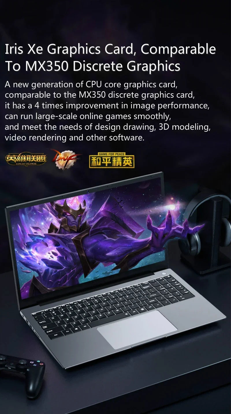 Laptop Gaming 15,6" i7-1360P NVIDIA MX550 2G Windows 11 Ultrabook