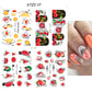 4Pcs Autocollant pour les ongles AVOCADO