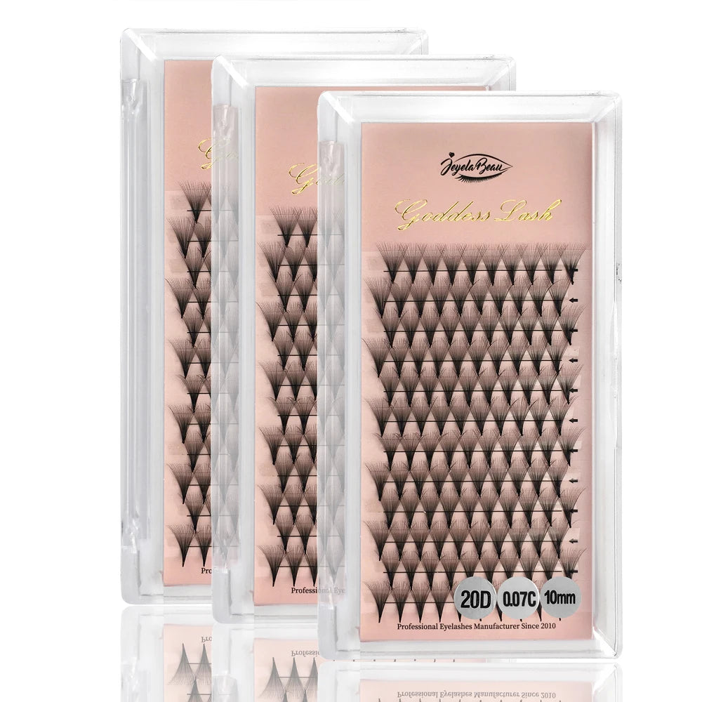 Extensions Cils Premade 12D-20D – Volume Russe & Naturel