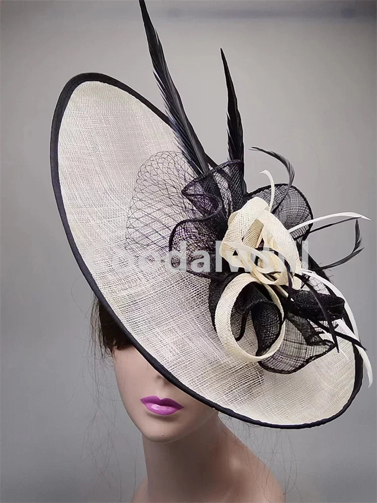 Grand Chapeau Fascinator Derby – Élégance & Raffinement