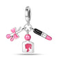 Charm S925 Couronne Parfum Rose