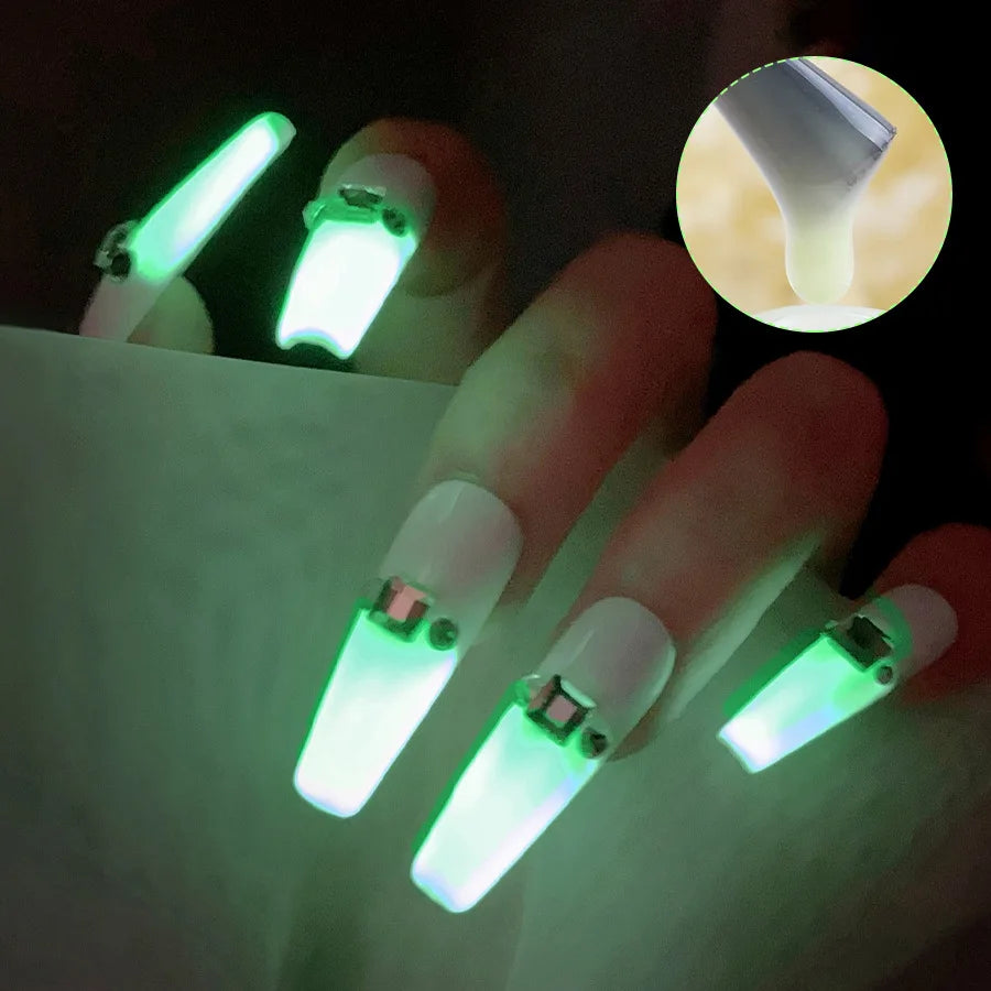 8ml Luminous Top Coat Vernis à Ongles Gel Fluorescent