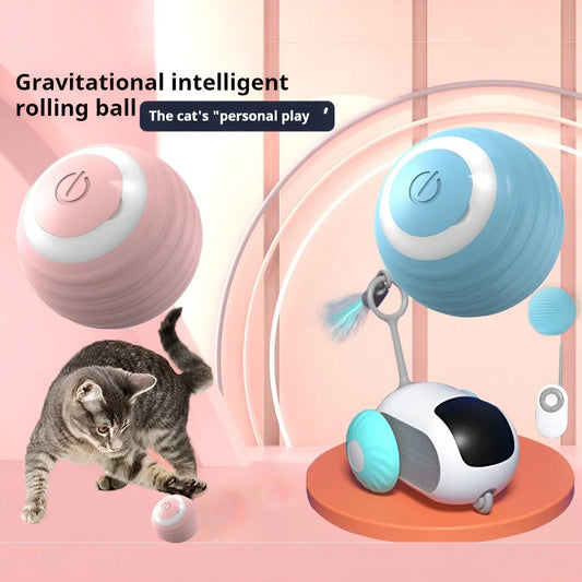 Balle Interactive Intelligente pour Chat – Jouet Automatique à Roulement