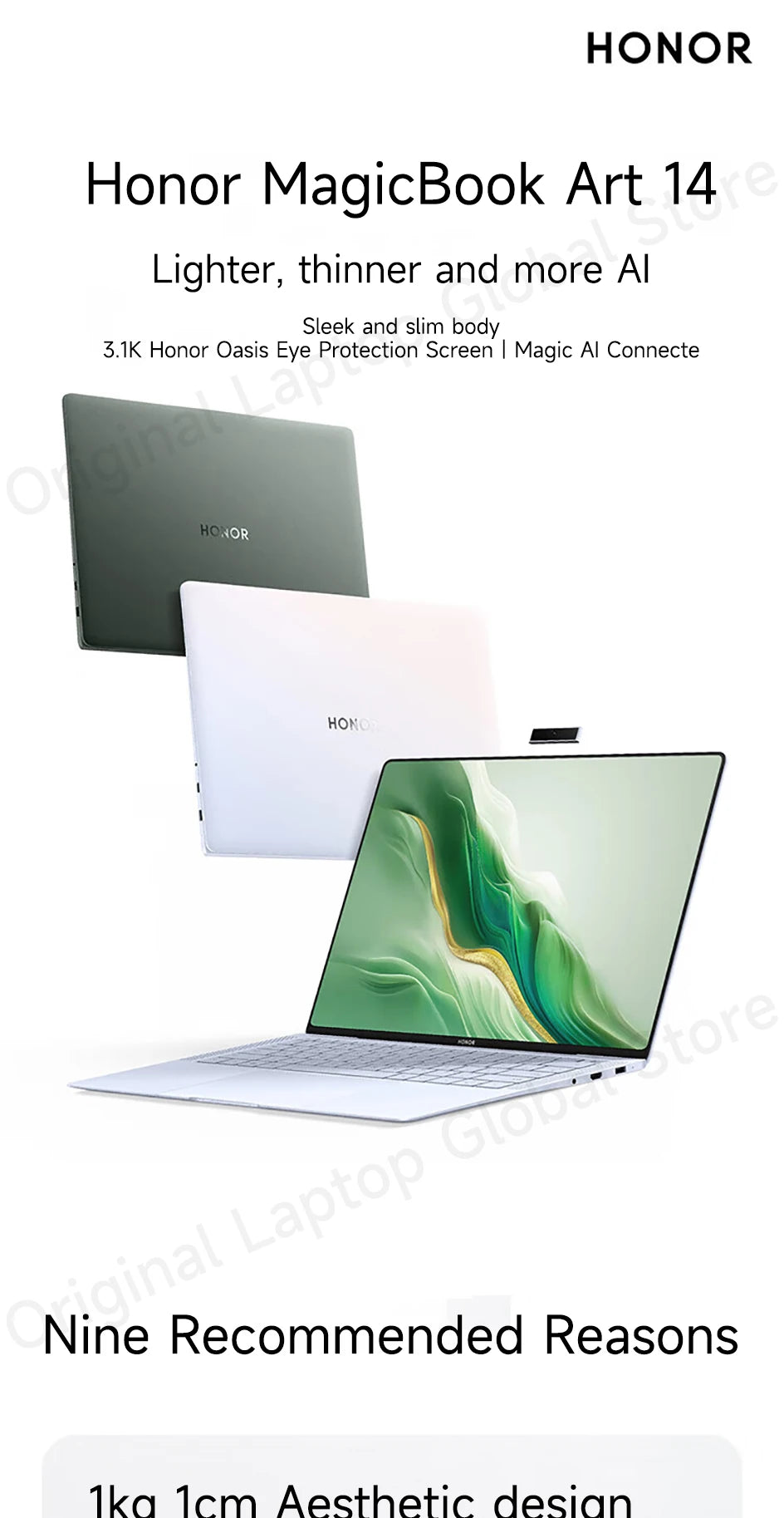 Honor MagicBook Art 14 2024 14.6" OLED Tactile Ultra5/Ultra7, 16GB/32GB RAM, 1TB/2TB SSD, 3.1K 120Hz